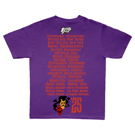 FLAVORZ R US "WORLD TOUR 25" PURPLE SHIRT