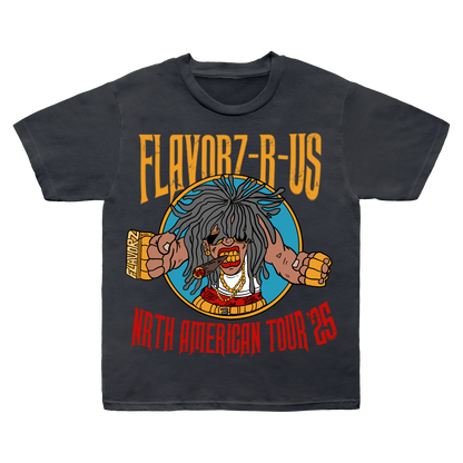 FLAVORZ R US "WORLD TOUR 25" BLACK SHIRT