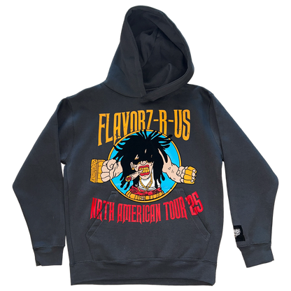 FLAVORZ R US "WORLD TOUR 25" DARK GREY HOODIE