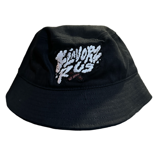 FLAVORZ R US "SIGNATURE" BLACK BUCKET HAT