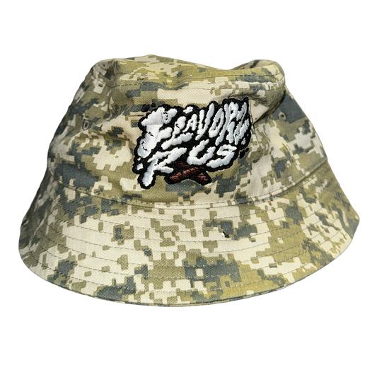FLAVORZ R US "SIGNATURE" CAMO BUCKET HAT