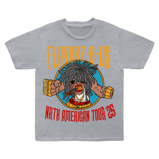 FLAVORZ R US "WORLD TOUR 25" GREY SHIRT