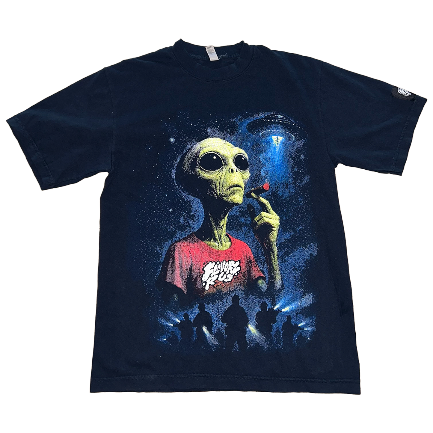 FLAVORZ R US "ALIEN INVASION" BLACK SHIRT