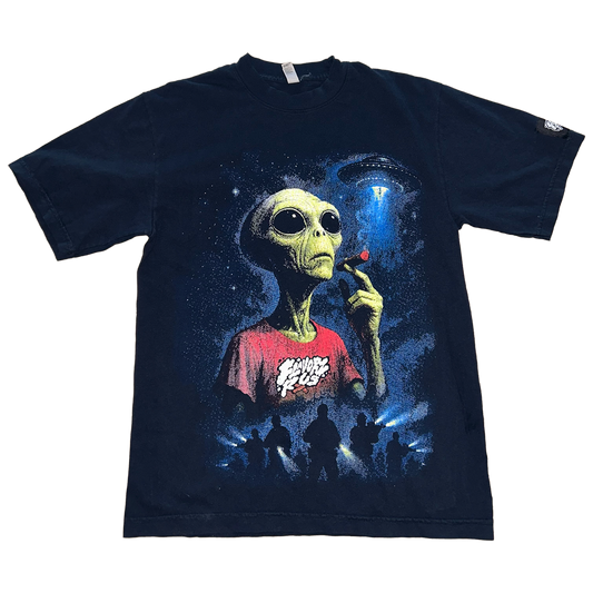 FLAVORZ R US "ALIEN INVASION" BLACK SHIRT