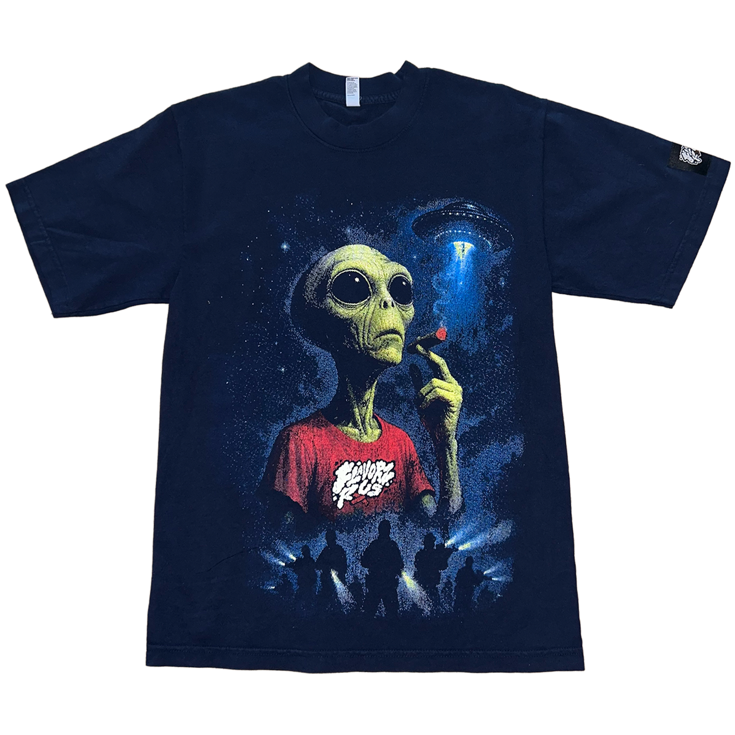 FLAVORZ R US "ALIEN INVASION" BLUE SHIRT