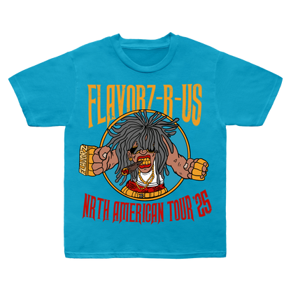 FLAVORZ R US "WORLD TOUR 25" TEAL SHIRT