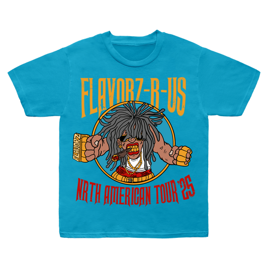 FLAVORZ R US "WORLD TOUR 25" TEAL SHIRT
