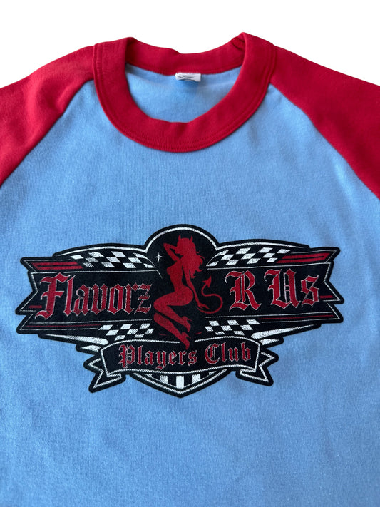 PLAYERS CLUB RED/BLUE WOMEN TEE