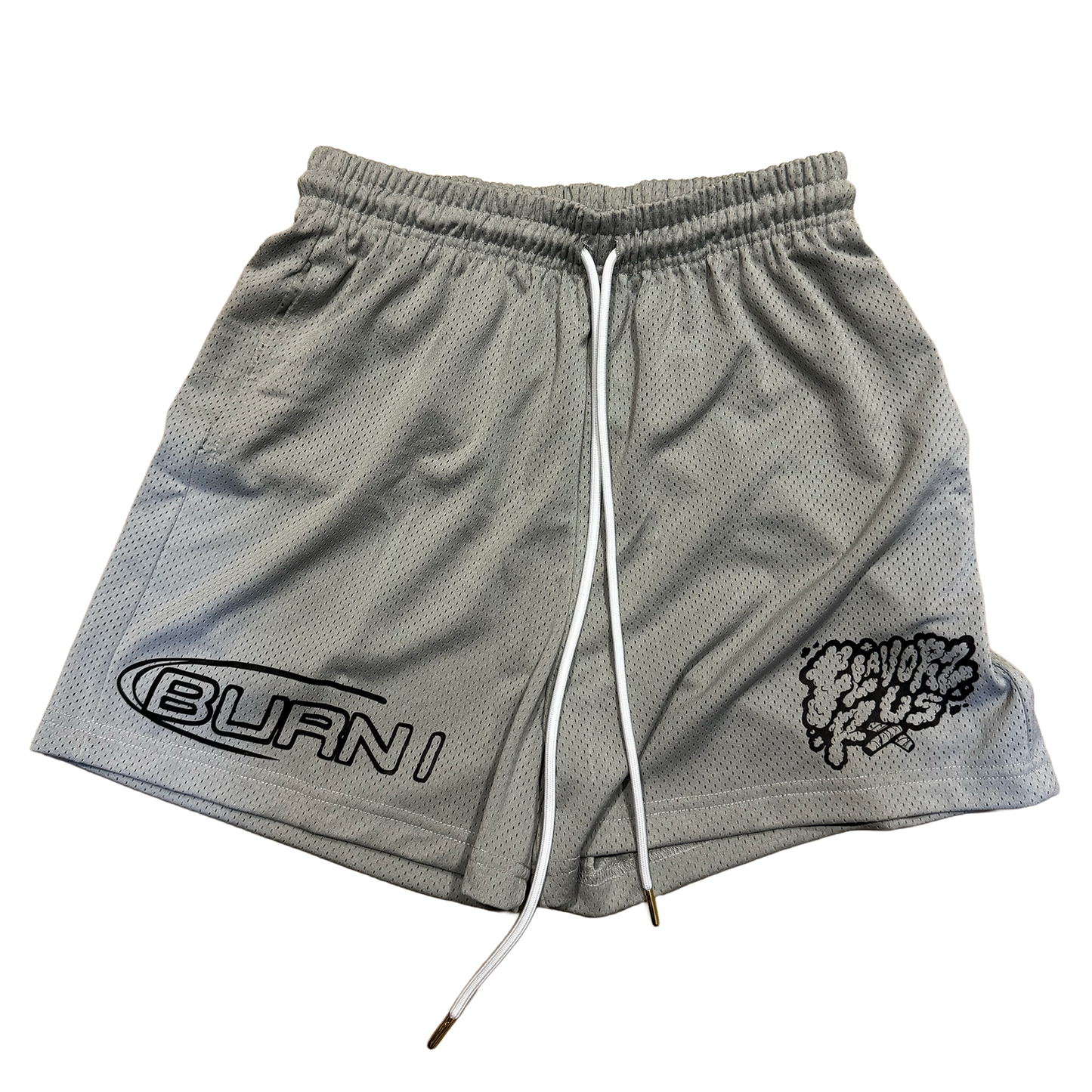 FLAVORZ R US "BURN1" GREY SHORTS