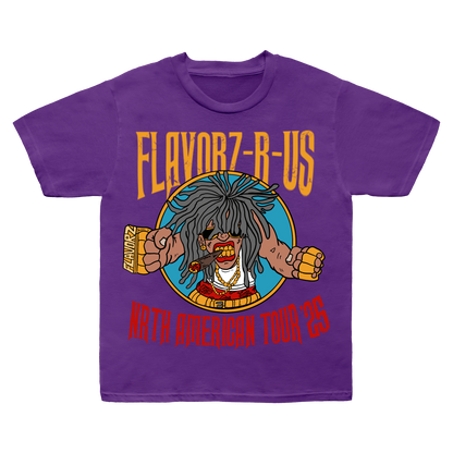 FLAVORZ R US "WORLD TOUR 25" PURPLE SHIRT