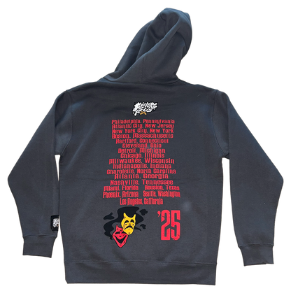 FLAVORZ R US "WORLD TOUR 25" DARK GREY HOODIE